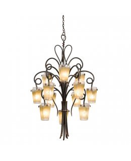 Kalco 4290AC-ANTQ Tribecca Foyer Chandelier 